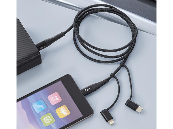 Lade- und Datenkabel 3-in-1
