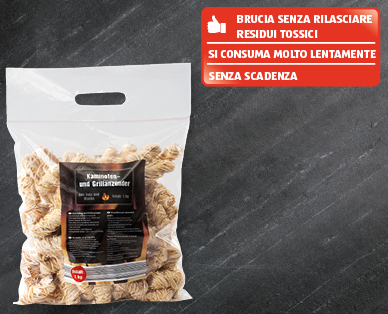 Accendifuoco per camino/barbecue BBQ