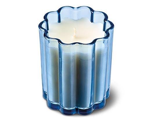 Huntington Home Floral Glass Candle