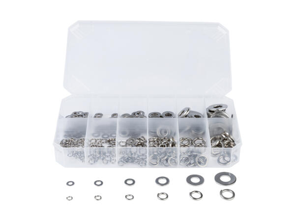 Assortiment de rondelles, 350 pièces