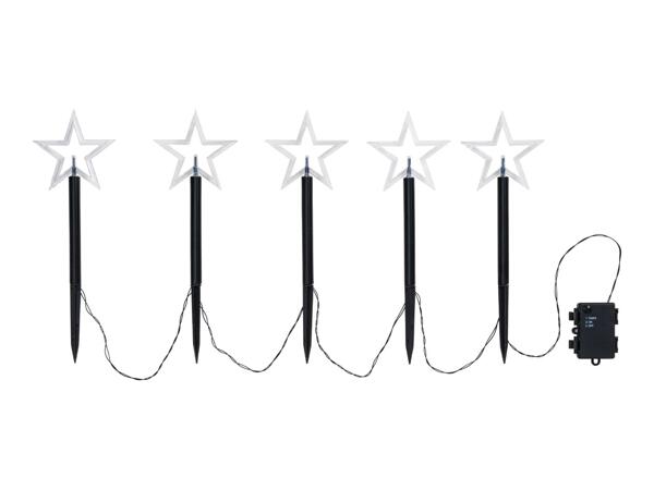 Livarno Home LED Star Stake Lights - 5 Pack