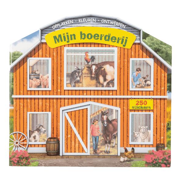 Kleur- en stickerboek