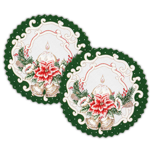 Deckchen rund 2er-Set / Deckchen oval
