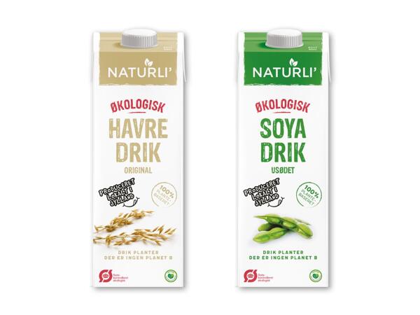 NATURLI´ Økologisk havre- eller sojadrik