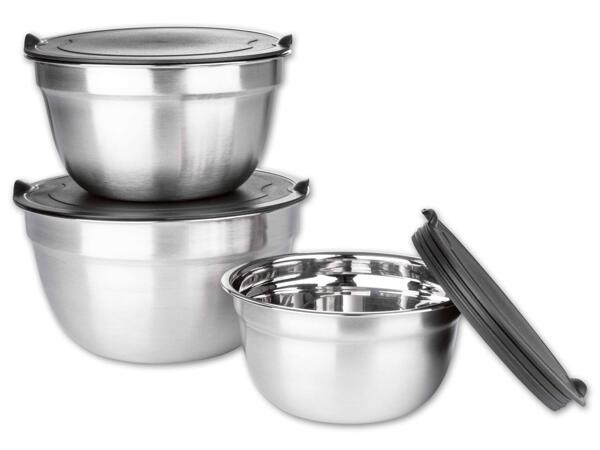 Edelstahl-Schüssel-Set, 3-teilig