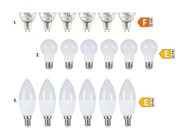 Ampoules LED, 6 pièces