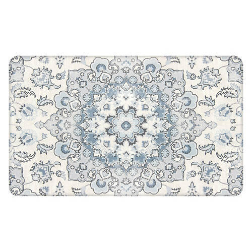 18" x 30" Kitchen Comfort Mat - Navy Traditional
