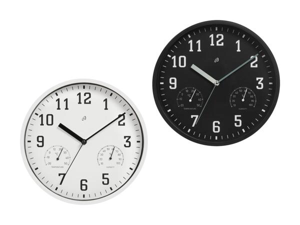 Horloge avec thermomètre et hygromètre