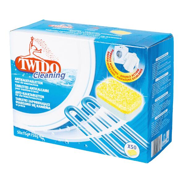 TWIDO CLEANING(R) Antikalktabletten voor wasmachine, 50 st.