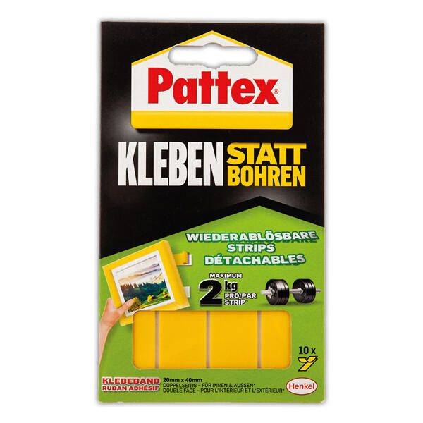 Kleben statt Bohren Strips