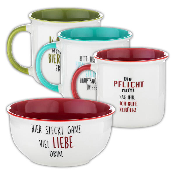 Tasse / Schale mit Spruch