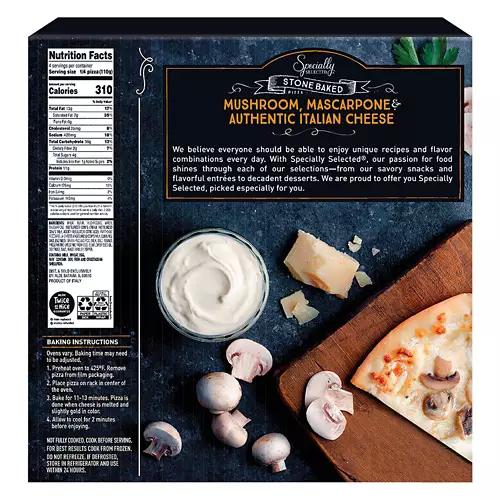 Mozzarella, Mushroom & Mascarpone Italian Pizza, 13.96 oz