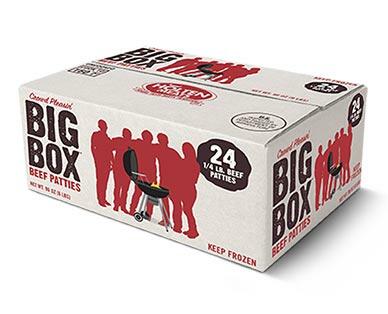 Big Box 
 1/4 Lb. Beef Patties