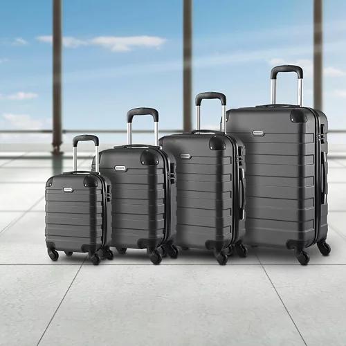 MONZANA Hartschalenkofferset Essential, 4-teilig, Schwarz
