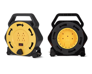 Workzone 4-Outlet, 16-Gauge 25' Cord and Reel