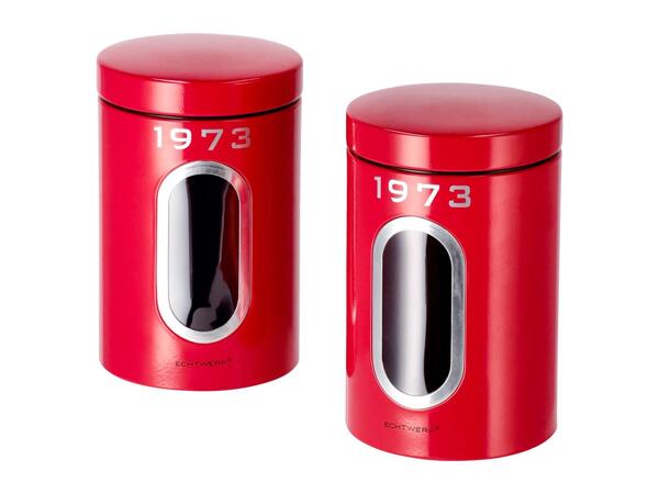 Silvercrest Red Storage Container Set - Set of 2