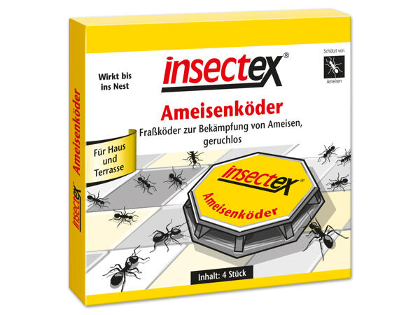 INSECTEX(R) Ameisenköderdose, 4 Stück oder Ameisenstreu- und gießmittel