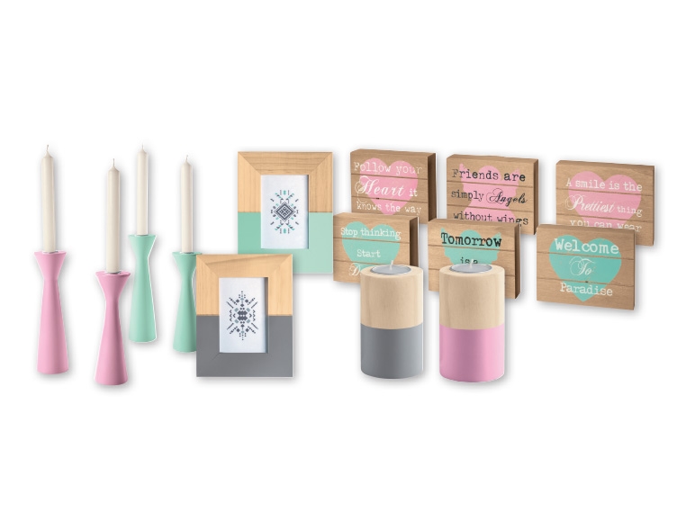 MELINERA Candleholder Set/ Picture Frame/ Deco Sayings