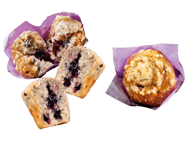 Blaubeermuffin mit Butterstreusel