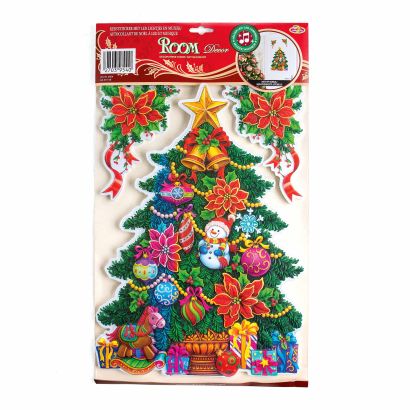Weihnachtssticker mit LED-Licht und Musik