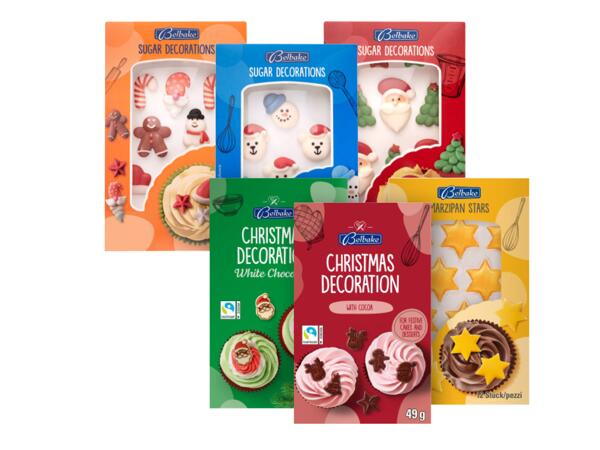 Christmas Sugar or Chocolate Decorations