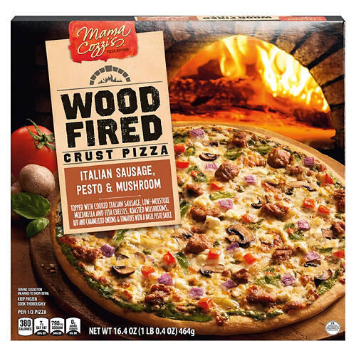Italian Sausage, Pesto & Mushroom Wood Fired Crust Pizza
