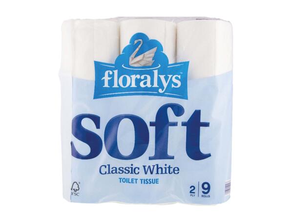 Soft Classic White Toilet Tissue 2 Ply