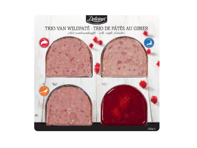 Trio van wildpaté