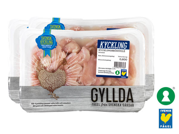 Färsk strimlad kycklingbröstfilé