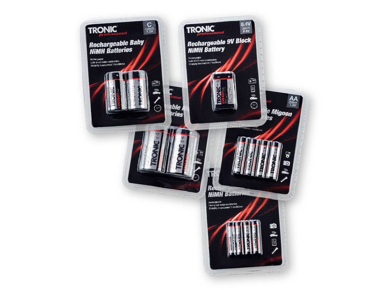 TRONIC Rechargeable Batteries
