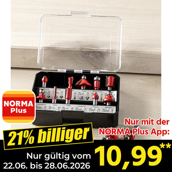 Fräsbit-Set 12-tlg.