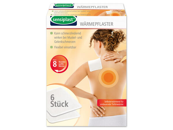 SENSIPLAST(R) Wärmepflaster, 6 Stk./-umschlag, 4 Stk.
