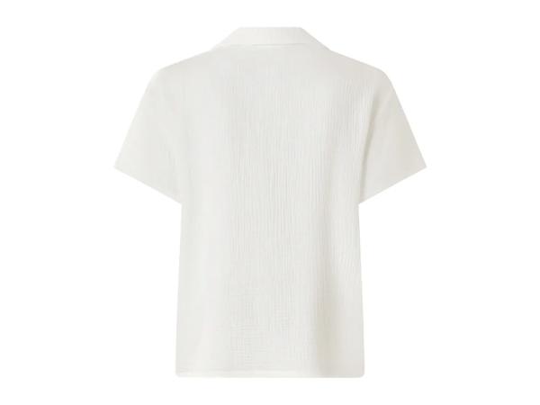 Ladies' White Cotton Muslin Blouse