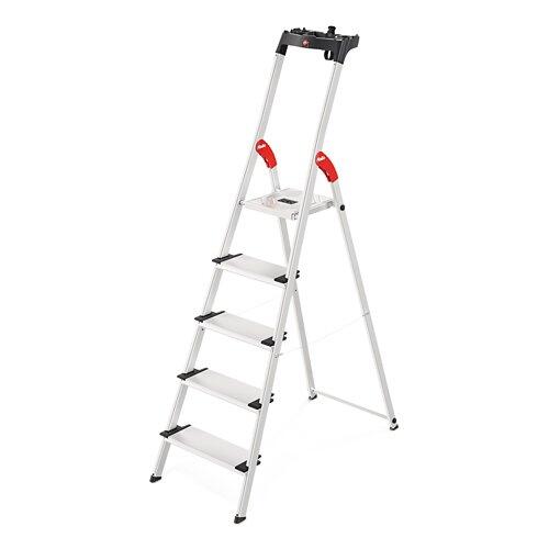 HAILO Sicherheits-Stehleiter L80 mit 5 Stufen