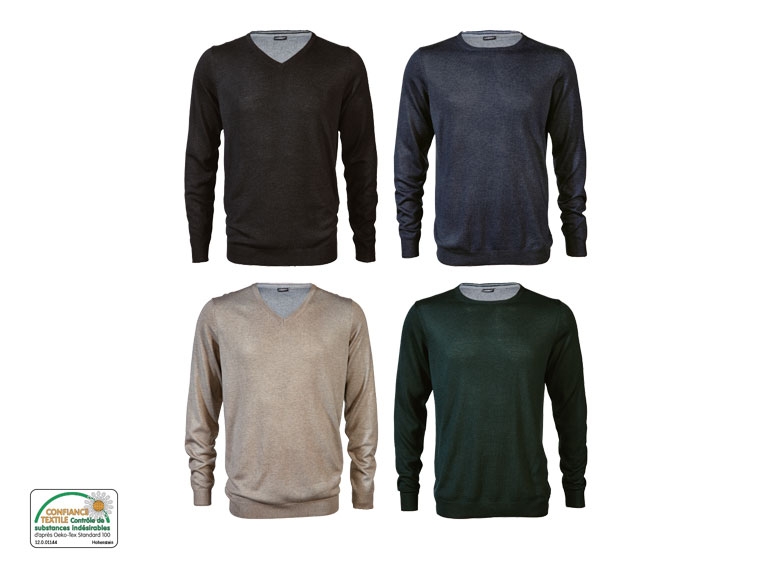 Pull à mailles fines avec cachemire
