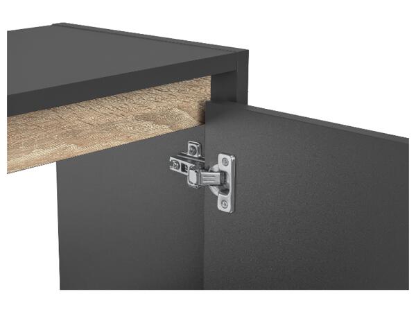 Waschbeckenunterschrank "Oslo", mit 2 Türen, anthrazit