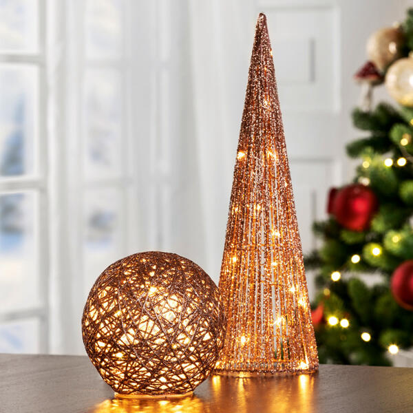 Design-LED-Kugel oder -Pyramide