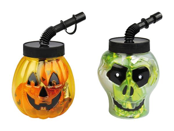 Gobelet citrouille/​tête de mort