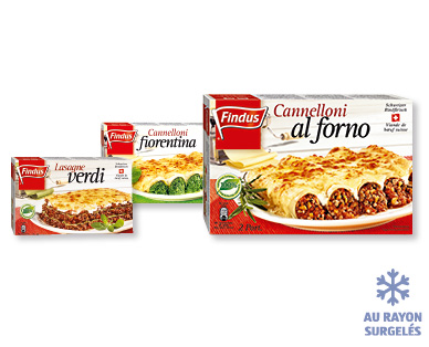 Lasagne verdi/Cannelloni fiorentina/Cannelloni al forno FINDUS(R)