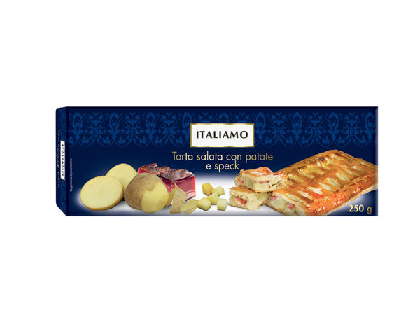 Savoury Pie with potatoes and speck