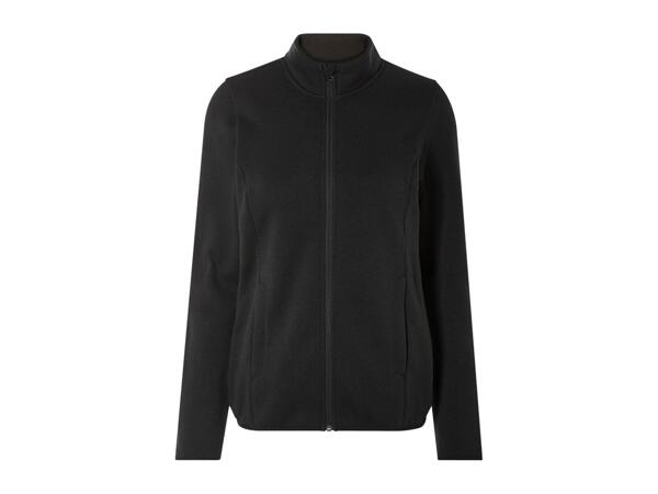 Esmara Ladies' Knitted Fleece Jacket - Black