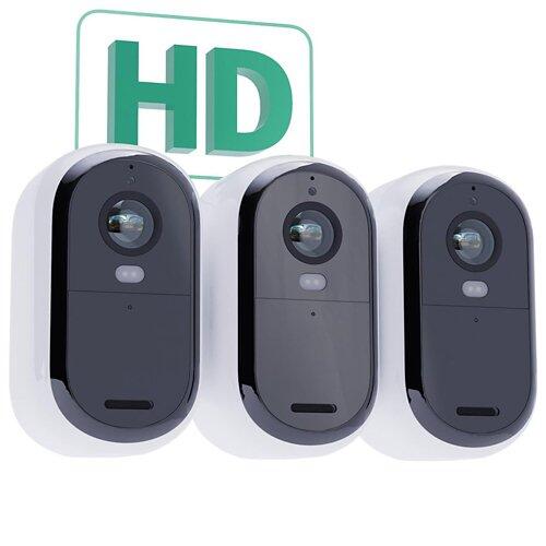 ARLO IP Telecamera Essential Outdoor FHD (Gen 2), VMC2350, bianco, set da 3