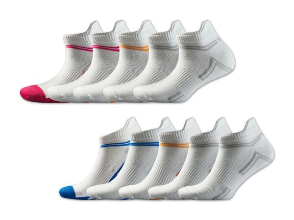 Damen/Herren Fitnesssocken, 5 Paar