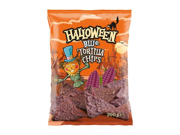 Halloween Blue Tortilla Chips