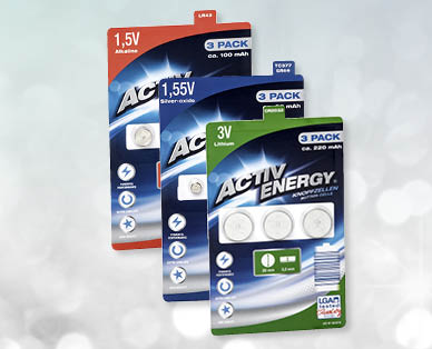 Piles boutons ACTIV ENERGY(R)