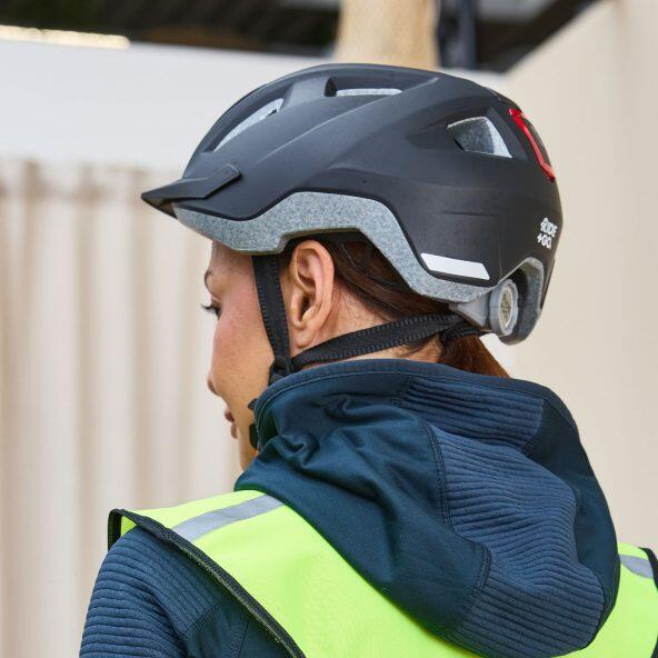 RIDE+GO(R) 				Fahrradhelm mit LED-Licht