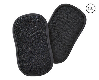 Monochrome Cellulose Sponge with Scourer 6pk or Microfibre Sponge with Scourer 3pk