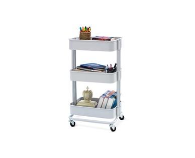 SOHL Furniture 3 Tier Metal Rolling Cart