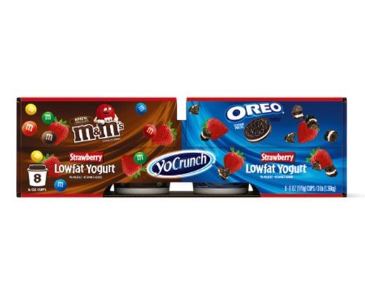 YoCrunch 
 Strawberry Oreo and M&M Yogurt