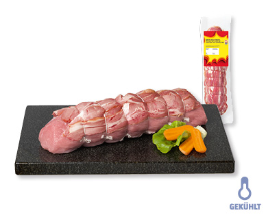 Kalbsfischli mit Kalbsspeck